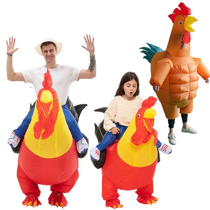Teens and Adults Inflatable Chicken Costumes Rooster Inflatable Costumes - ChildAngle