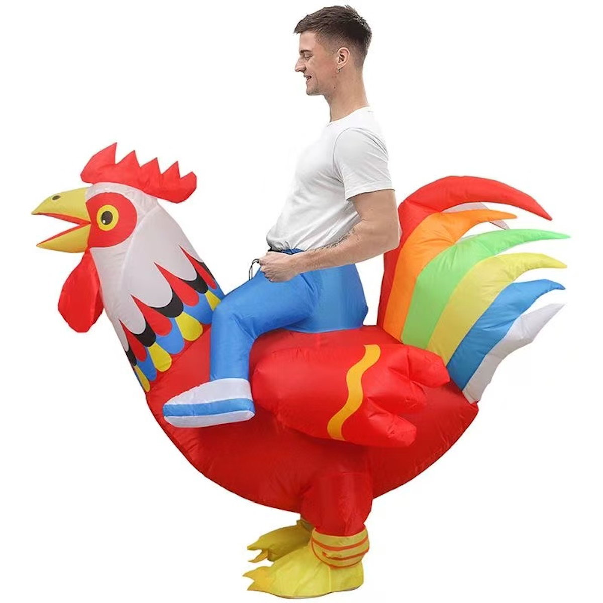 Teens and Adults Inflatable Chicken Costumes Rooster Inflatable Costumes - ChildAngle