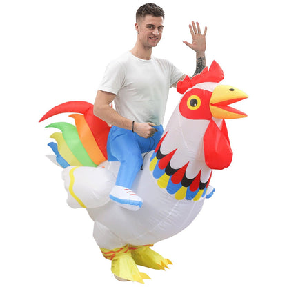 Teens and Adults Inflatable Chicken Costumes Rooster Inflatable Costumes - ChildAngle