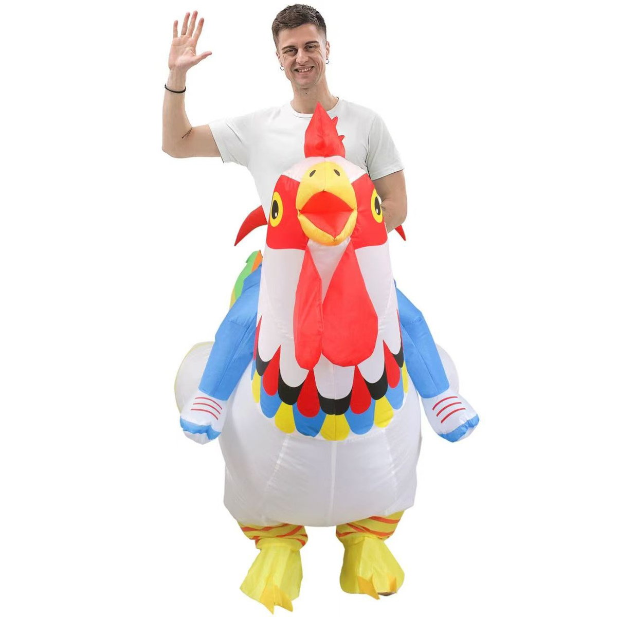 Teens and Adults Inflatable Chicken Costumes Rooster Inflatable Costumes - ChildAngle