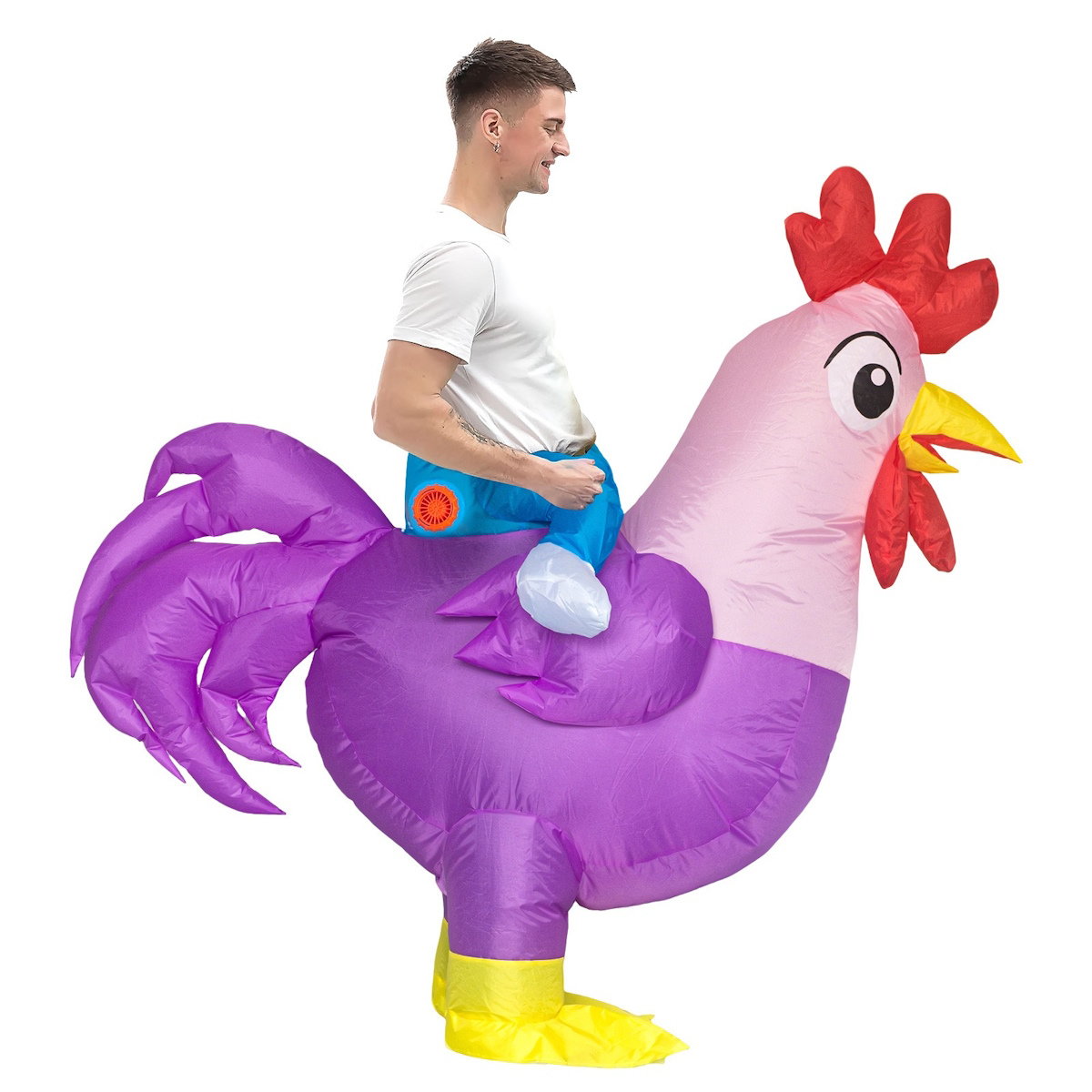 Teens and Adults Inflatable Chicken Costumes Rooster Inflatable Costumes - ChildAngle
