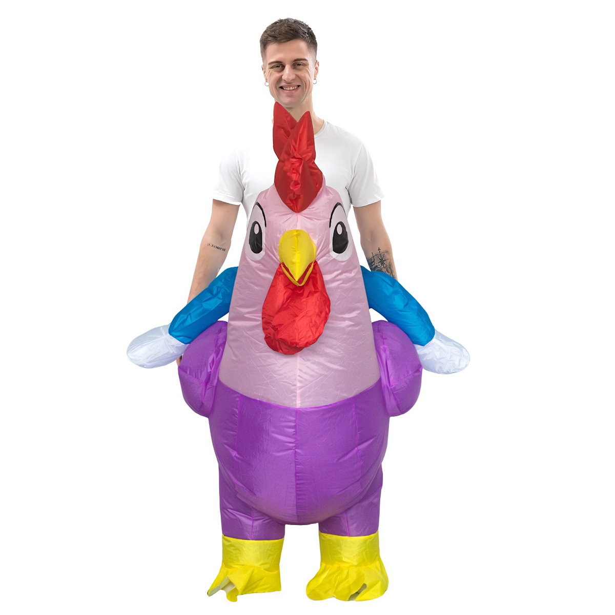 Teens and Adults Inflatable Chicken Costumes Rooster Inflatable Costumes - ChildAngle
