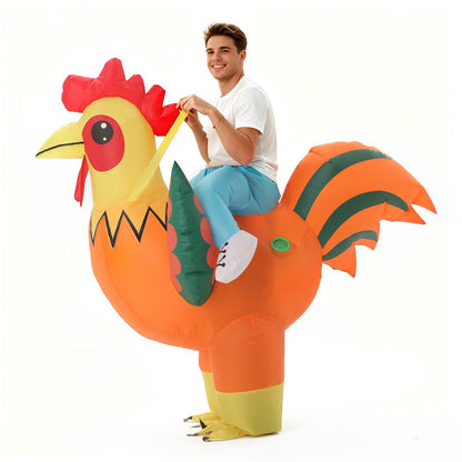 Teens and Adults Inflatable Chicken Costumes Rooster Inflatable Costumes - ChildAngle