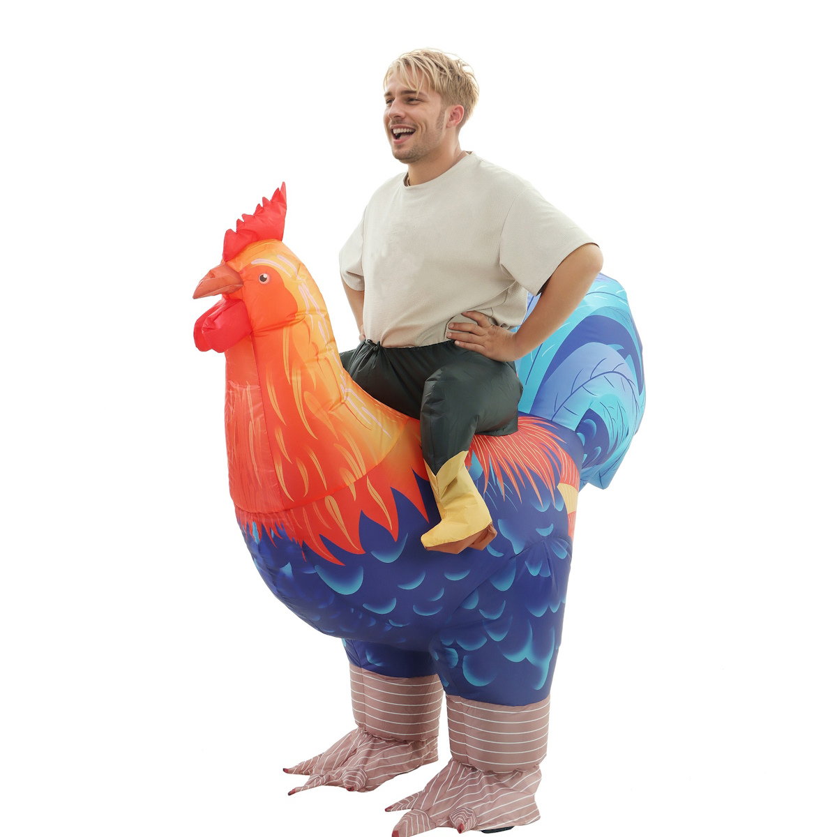 Teens and Adults Inflatable Chicken Costumes Rooster Inflatable Costumes - ChildAngle
