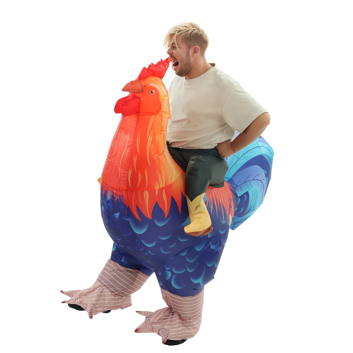 Teens and Adults Inflatable Chicken Costumes Rooster Inflatable Costumes - ChildAngle