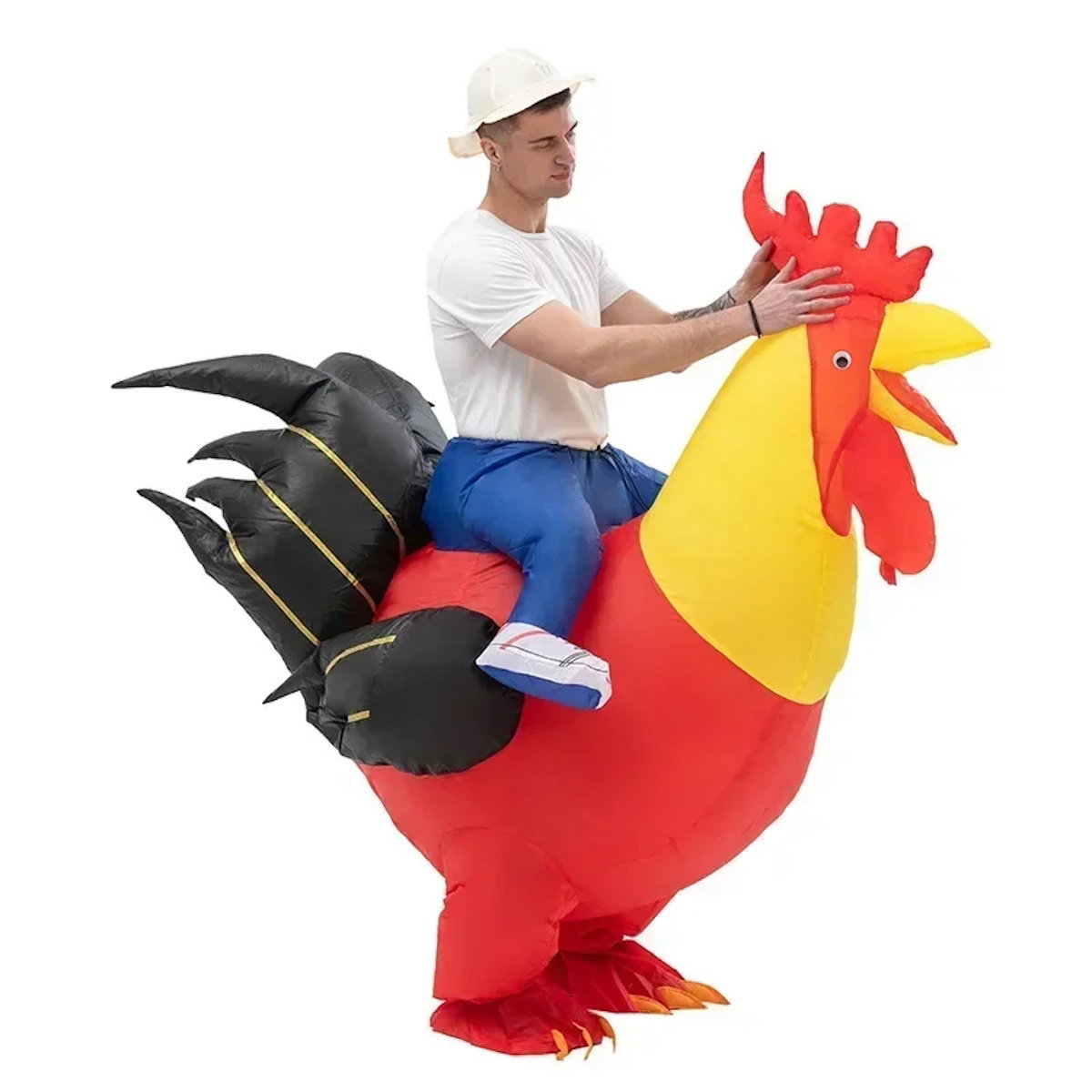 Teens and Adults Inflatable Chicken Costumes Rooster Inflatable Costumes - ChildAngle