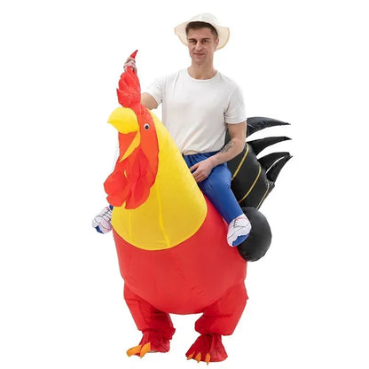 Teens and Adults Inflatable Chicken Costumes Rooster Inflatable Costumes - ChildAngle