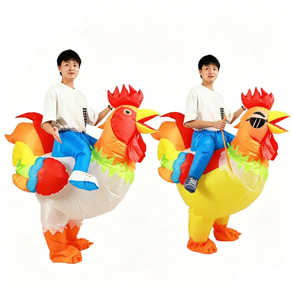 Teens and Adults Inflatable Chicken Costumes Rooster Inflatable Costumes - ChildAngle