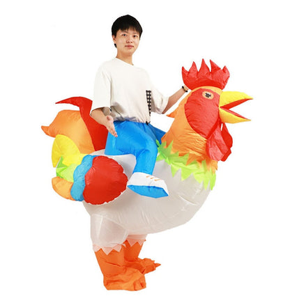 Teens and Adults Inflatable Chicken Costumes Rooster Inflatable Costumes - ChildAngle