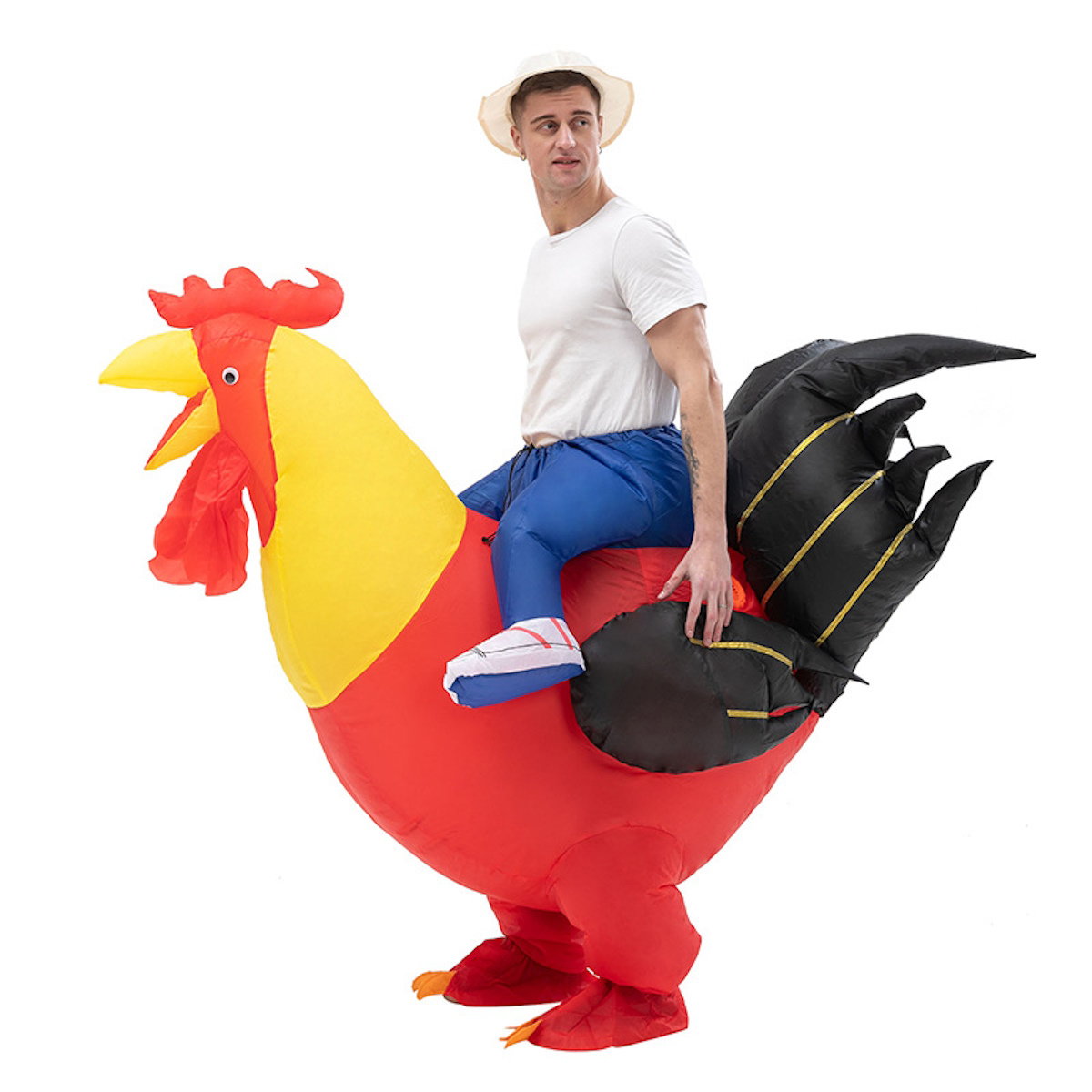Teens and Adults Inflatable Chicken Costumes Rooster Inflatable Costumes - ChildAngle