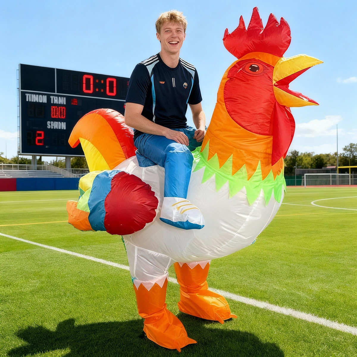 Teens and Adults Inflatable Chicken Costumes Rooster Inflatable Costumes - ChildAngle