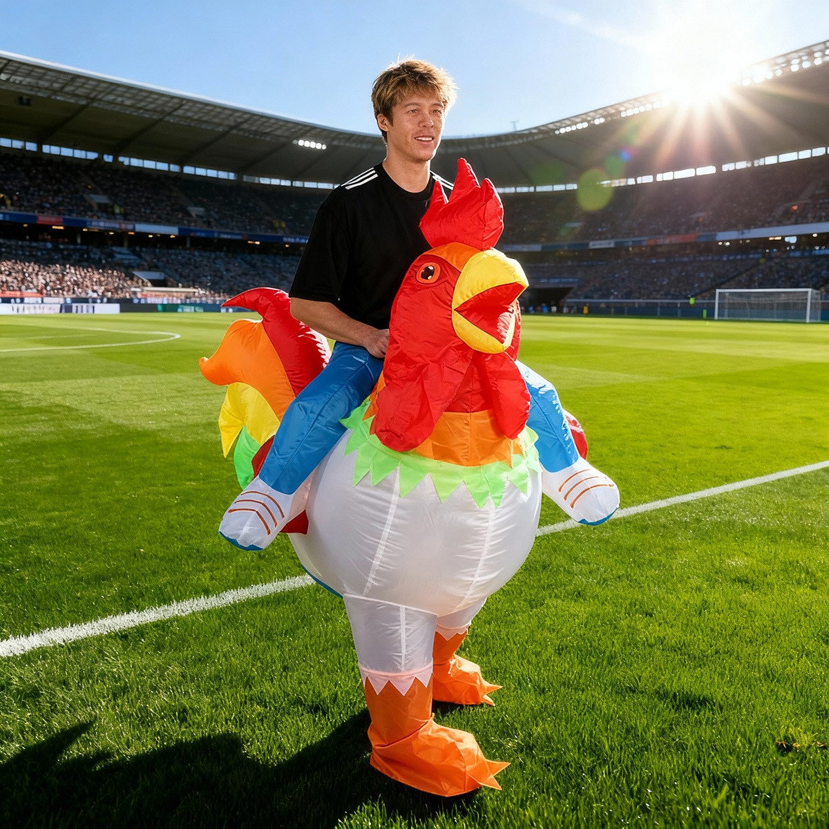 Teens and Adults Inflatable Chicken Costumes Rooster Inflatable Costumes - ChildAngle