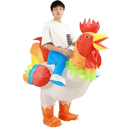 Teens and Adults Inflatable Chicken Costumes Rooster Inflatable Costumes - ChildAngle