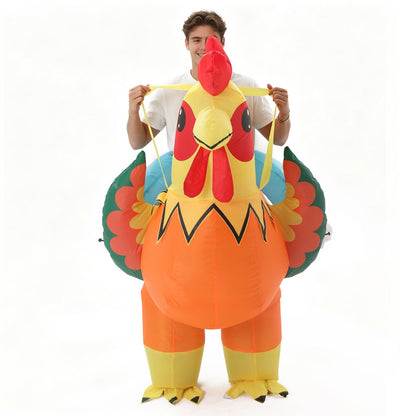 Teens and Adults Inflatable Chicken Costumes Rooster Inflatable Costumes - ChildAngle
