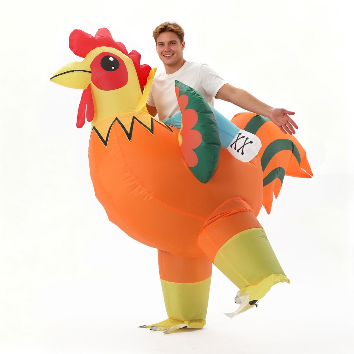 Teens and Adults Inflatable Chicken Costumes Rooster Inflatable Costumes - ChildAngle