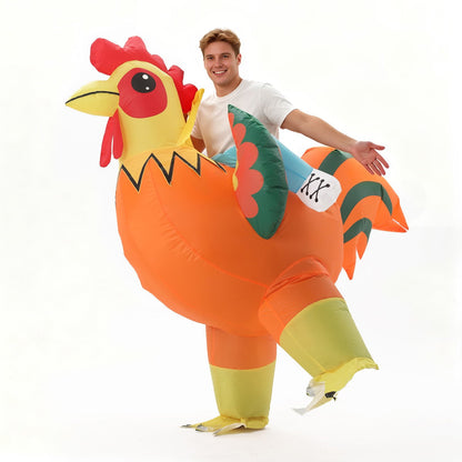 Teens and Adults Inflatable Chicken Costumes Rooster Inflatable Costumes - ChildAngle