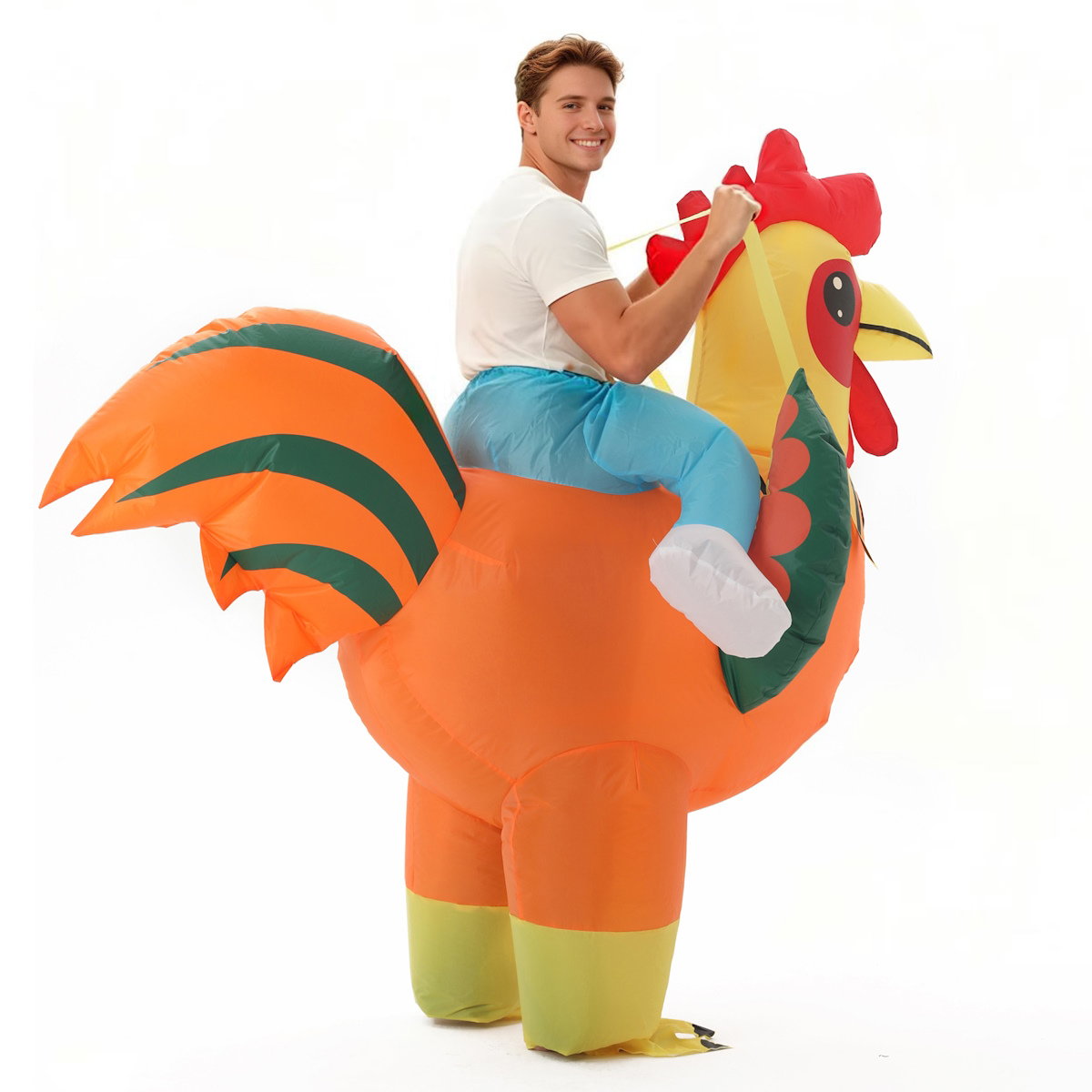 Teens and Adults Inflatable Chicken Costumes Rooster Inflatable Costumes - ChildAngle