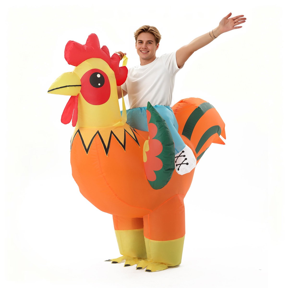 Teens and Adults Inflatable Chicken Costumes Rooster Inflatable Costumes - ChildAngle