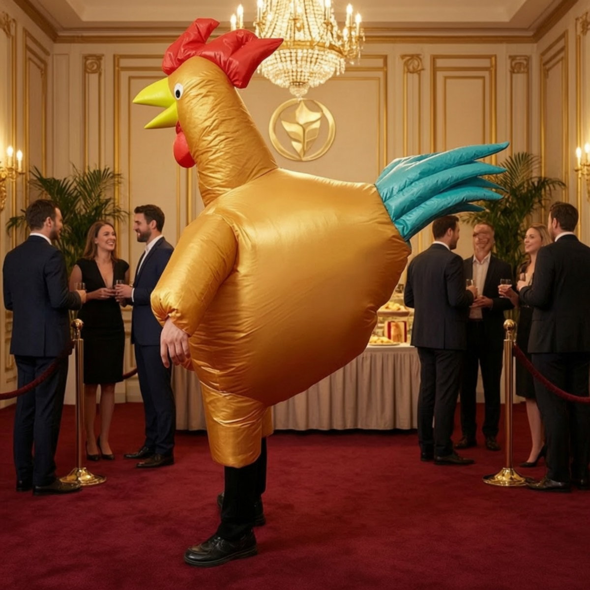 Teens and Adults Inflatable Chicken Costumes Rooster Inflatable Costumes - ChildAngle
