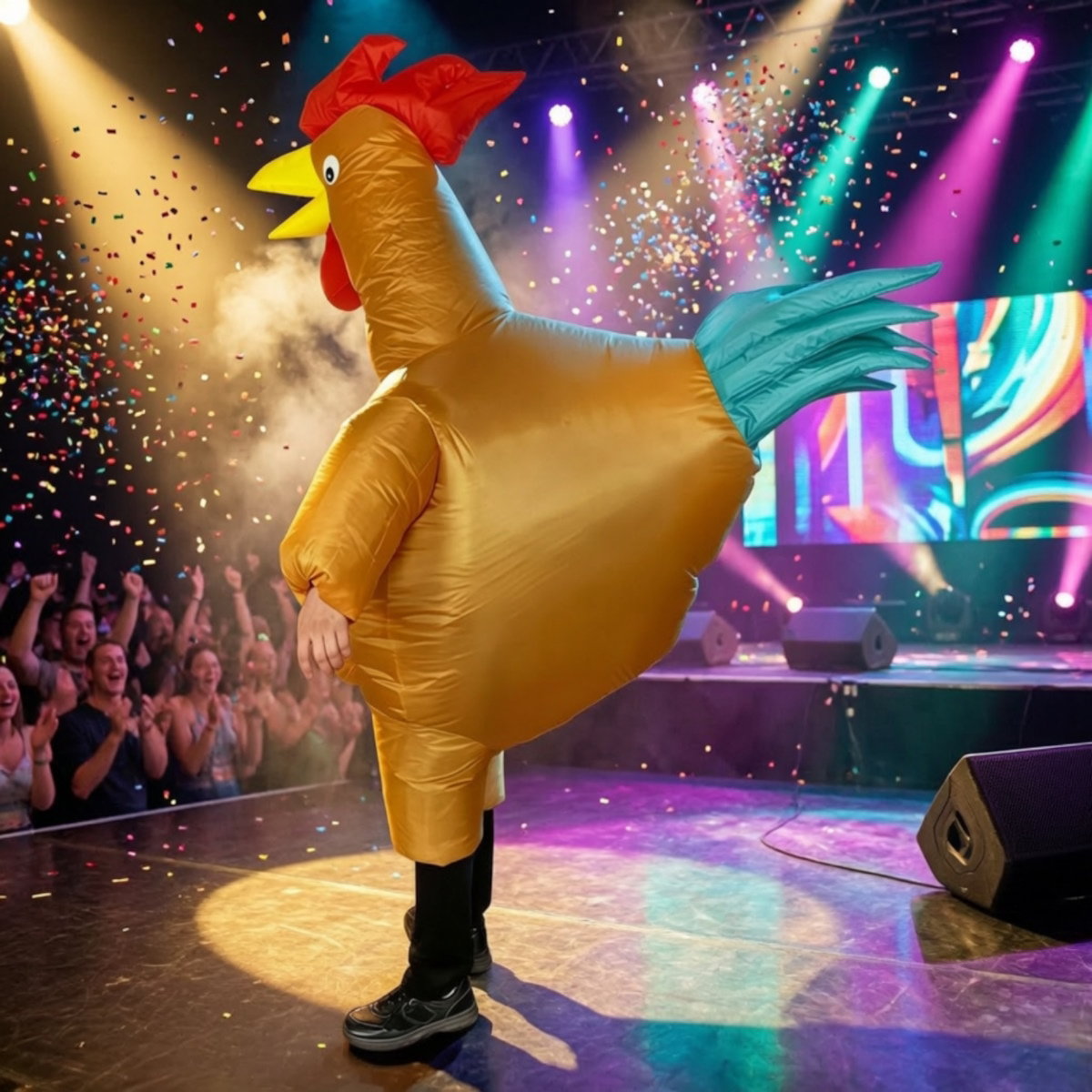 Teens and Adults Inflatable Chicken Costumes Rooster Inflatable Costumes - ChildAngle