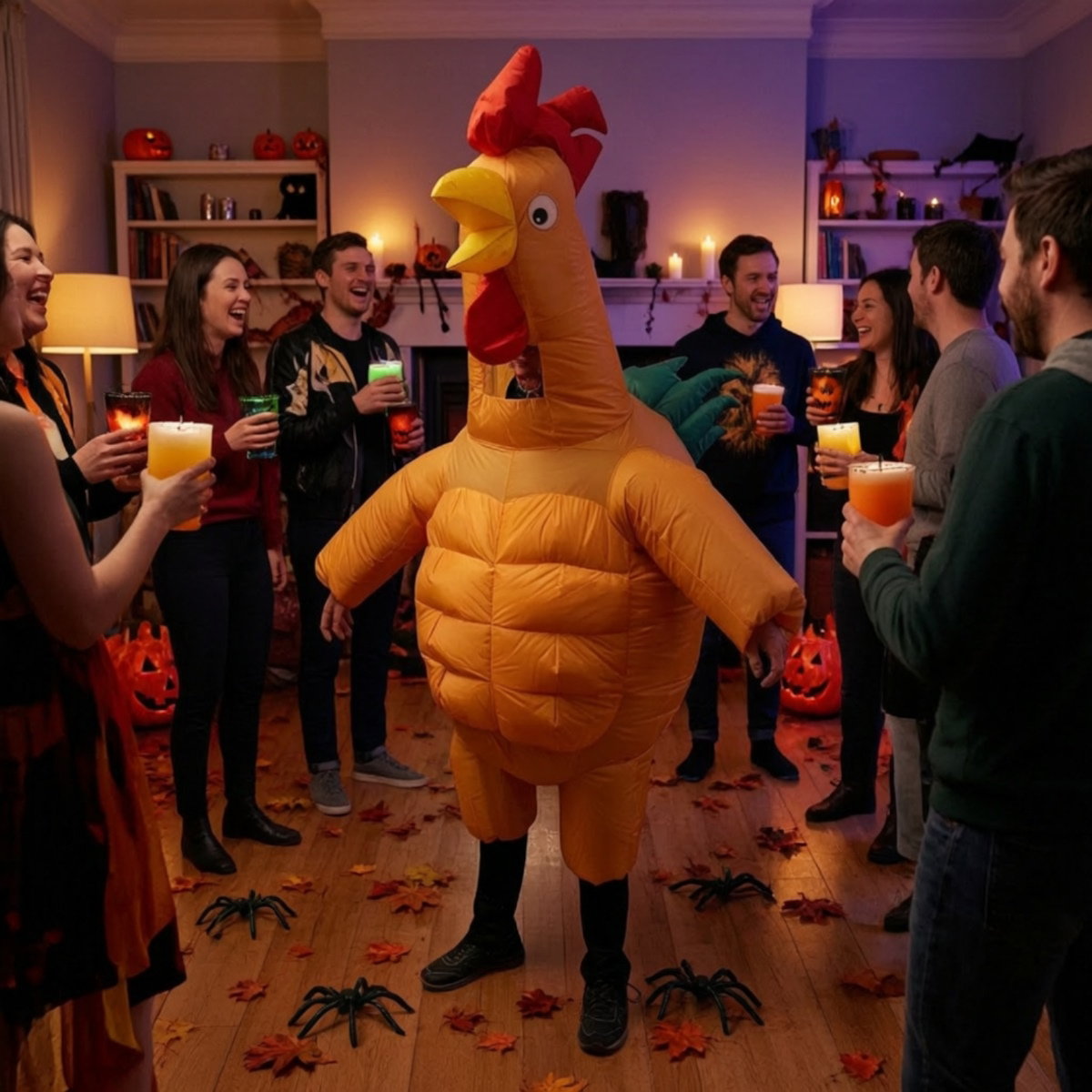Teens and Adults Inflatable Chicken Costumes Rooster Inflatable Costumes - ChildAngle
