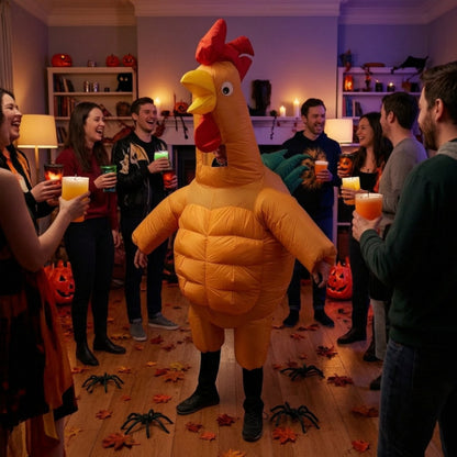 Teens and Adults Inflatable Chicken Costumes Rooster Inflatable Costumes - ChildAngle