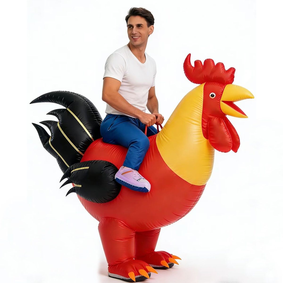Teens and Adults Inflatable Chicken Costumes Rooster Inflatable Costumes - ChildAngle