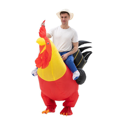 Teens and Adults Inflatable Chicken Costumes Rooster Inflatable Costumes - ChildAngle