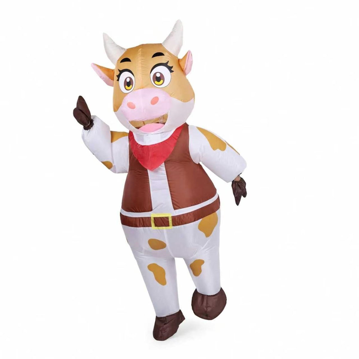 Teens and Adults Inflatable Cow Costume Riding Cow Suit - ChildAngle