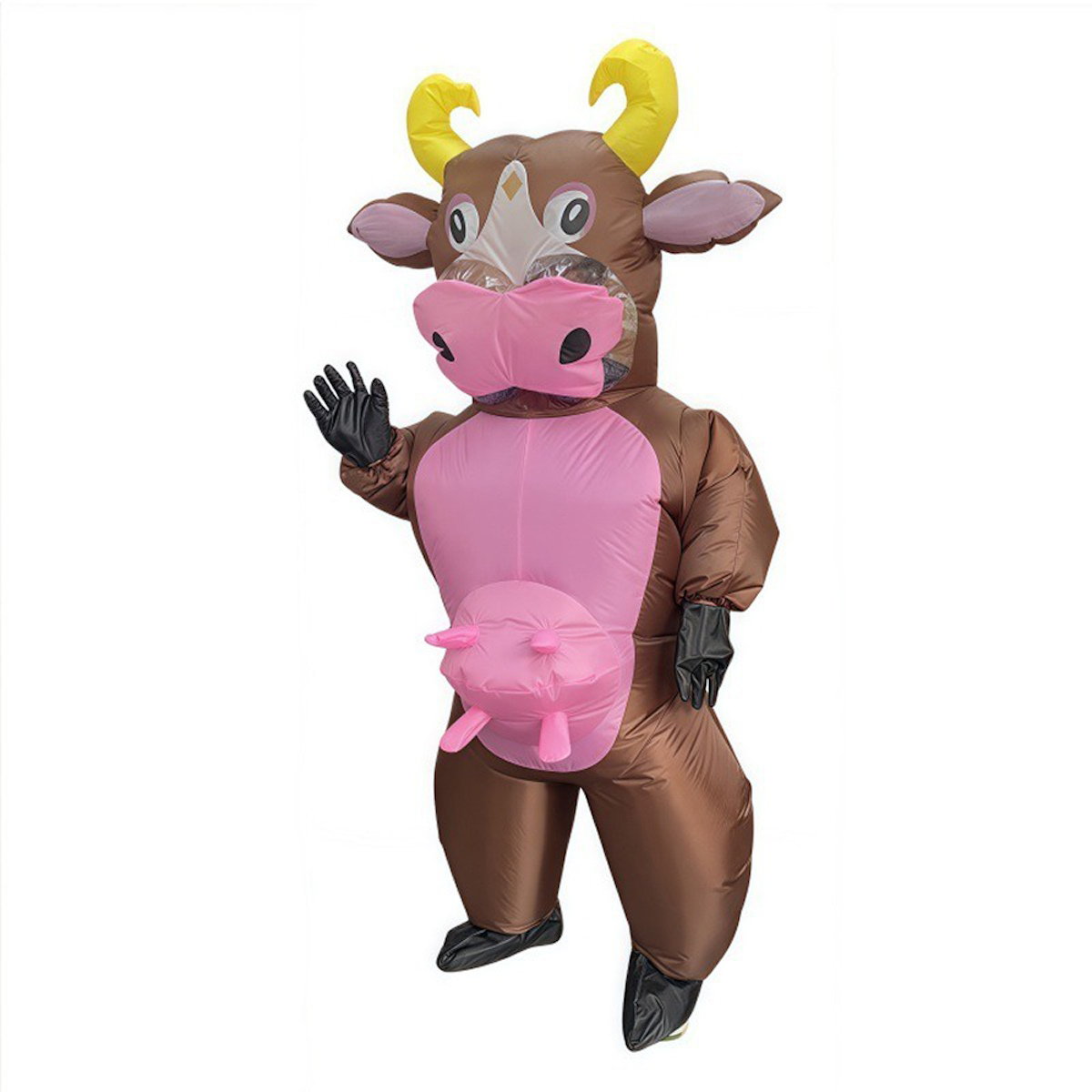Teens and Adults Inflatable Cow Costume Riding Cow Suit - ChildAngle