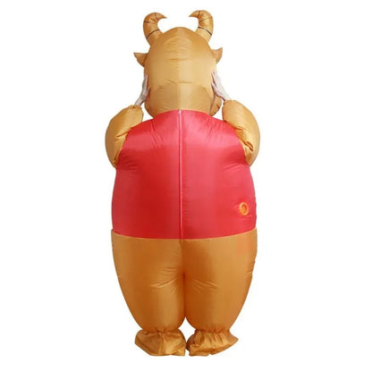 Teens and Adults Inflatable Cow Costume Riding Cow Suit - ChildAngle