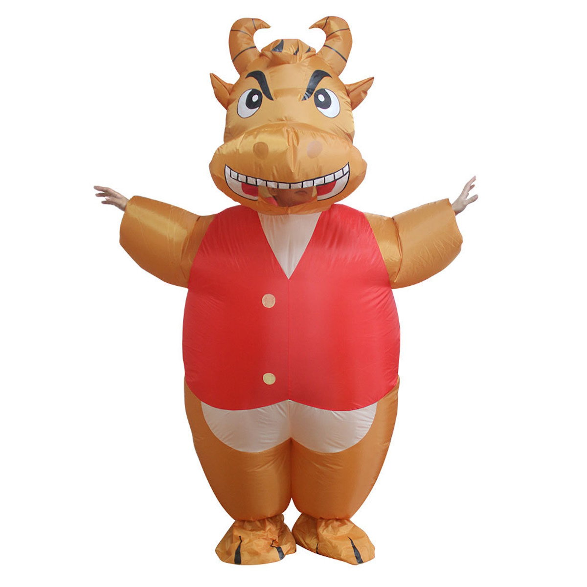 Teens and Adults Inflatable Cow Costume Riding Cow Suit - ChildAngle