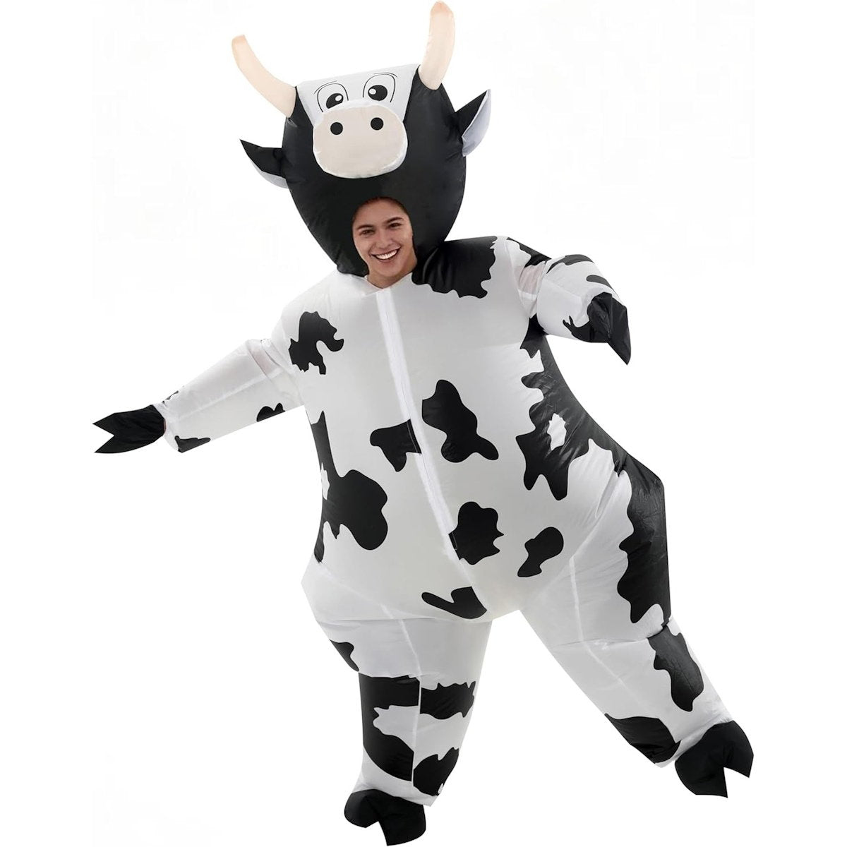 Teens and Adults Inflatable Cow Costume Riding Cow Suit - ChildAngle