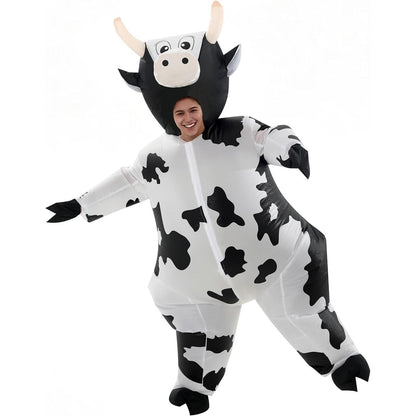 Teens and Adults Inflatable Cow Costume Riding Cow Suit - ChildAngle