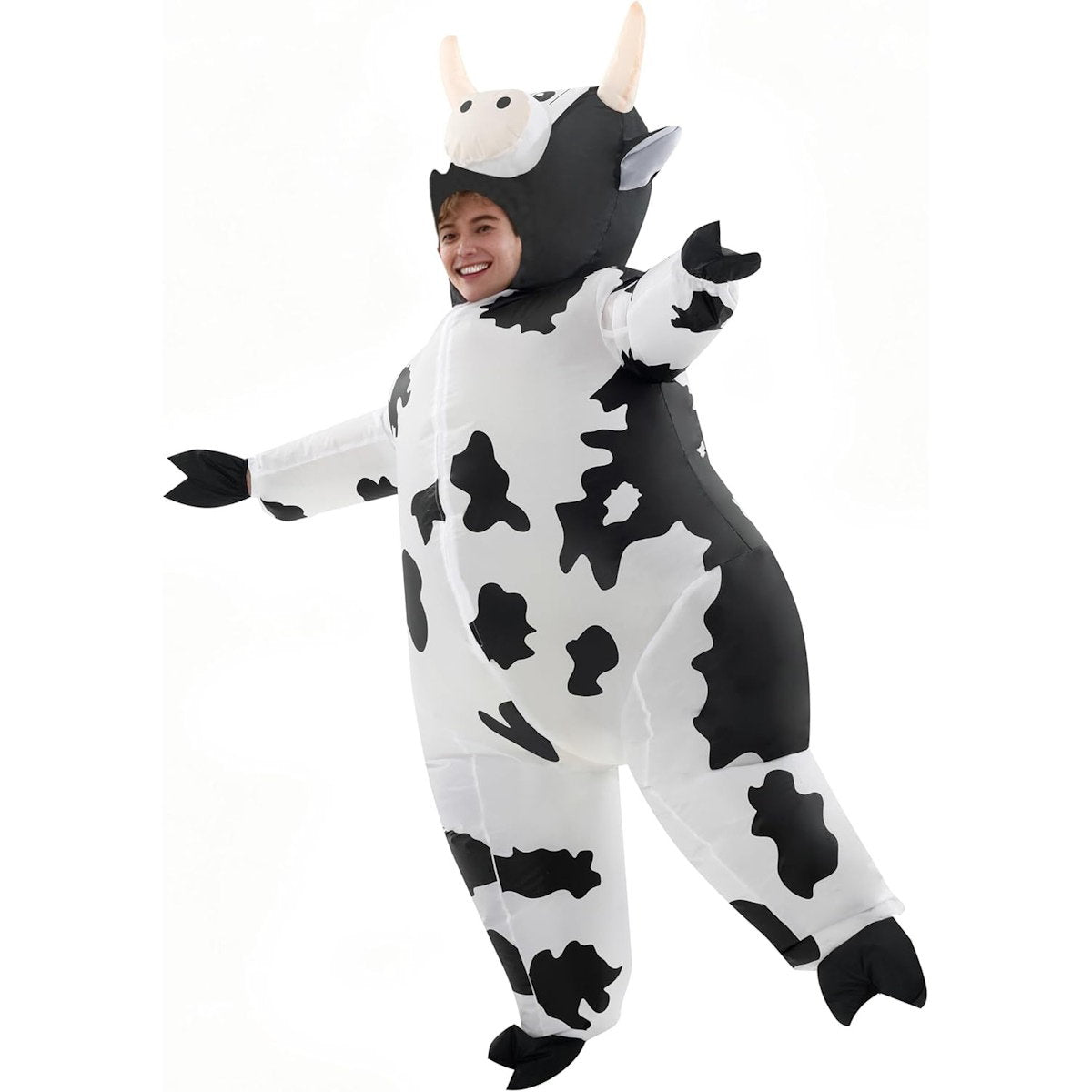 Teens and Adults Inflatable Cow Costume Riding Cow Suit - ChildAngle