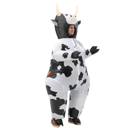 Teens and Adults Inflatable Cow Costume Riding Cow Suit - ChildAngle