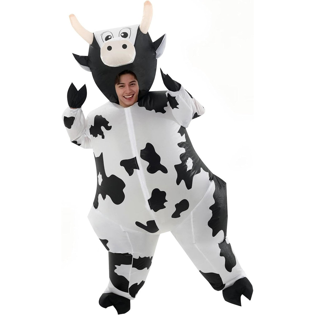 Teens and Adults Inflatable Cow Costume Riding Cow Suit - ChildAngle