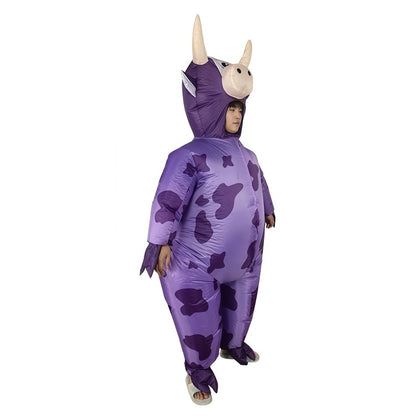 Teens and Adults Inflatable Cow Costume Riding Cow Suit - ChildAngle