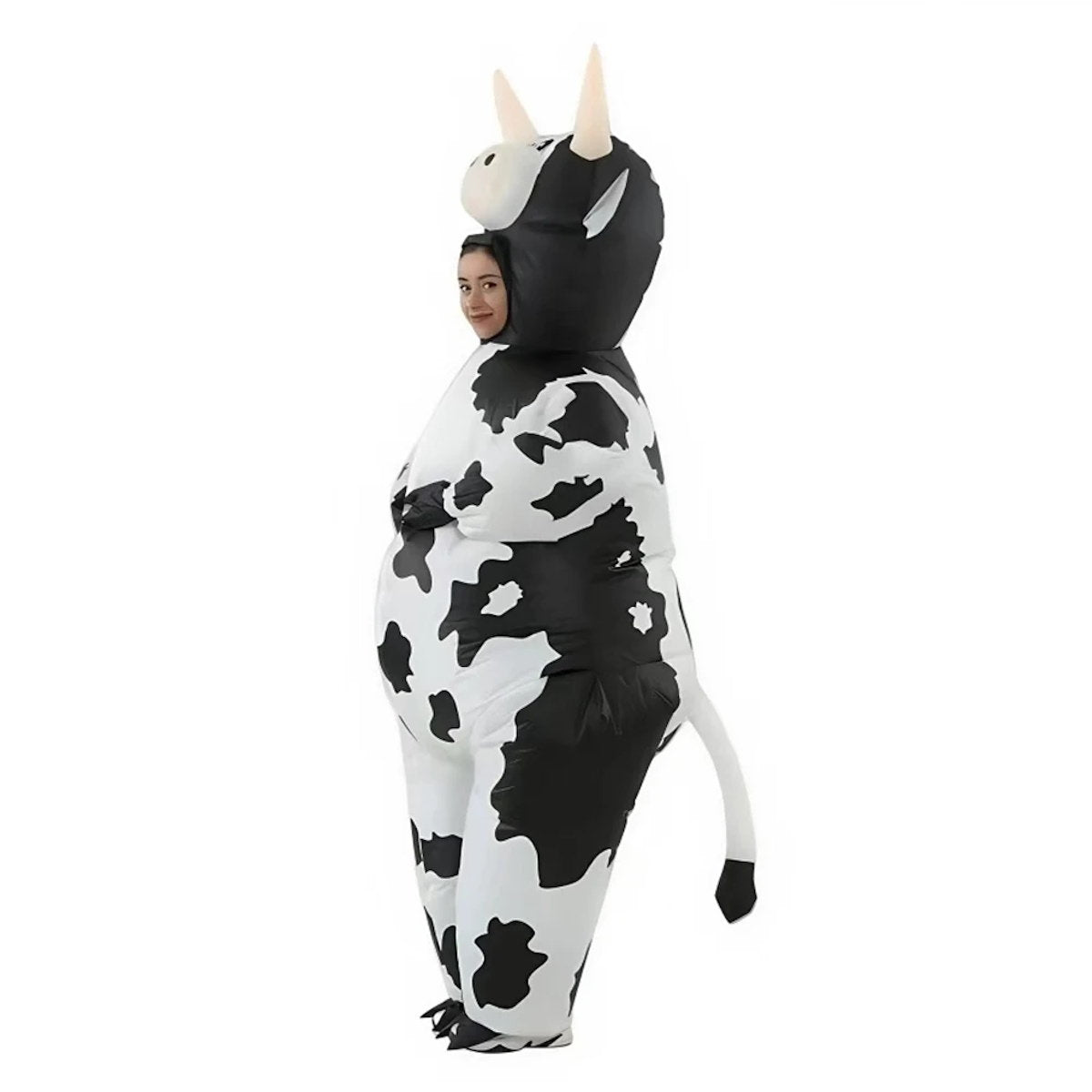 Teens and Adults Inflatable Cow Costume Riding Cow Suit - ChildAngle