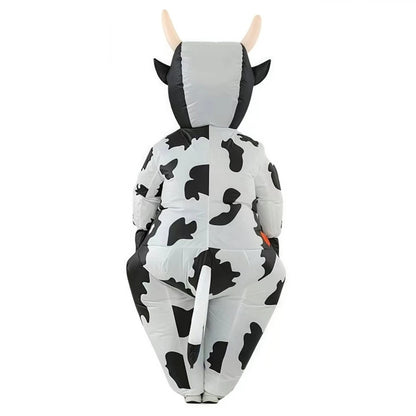 Teens and Adults Inflatable Cow Costume Riding Cow Suit - ChildAngle