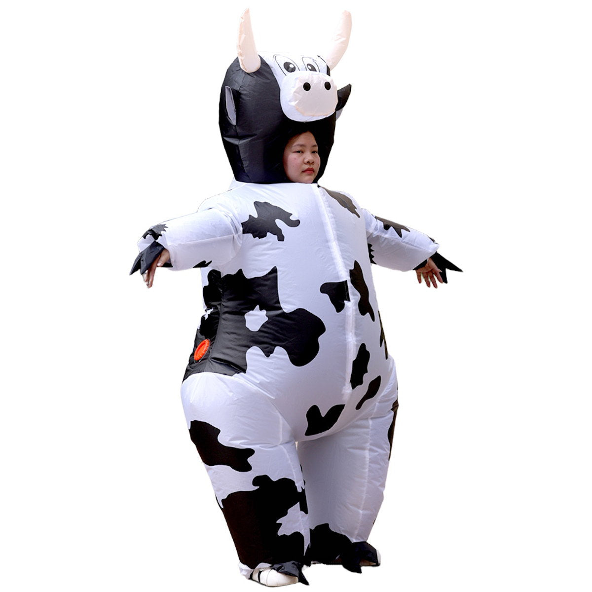 Teens and Adults Inflatable Cow Costume Riding Cow Suit - ChildAngle