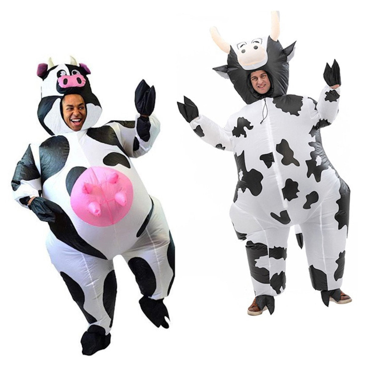 Teens and Adults Inflatable Cow Costume Riding Cow Suit - ChildAngle