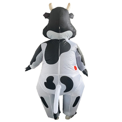 Teens and Adults Inflatable Cow Costume Riding Cow Suit - ChildAngle