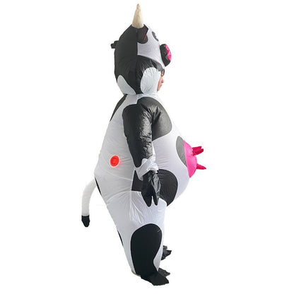 Teens and Adults Inflatable Cow Costume Riding Cow Suit - ChildAngle