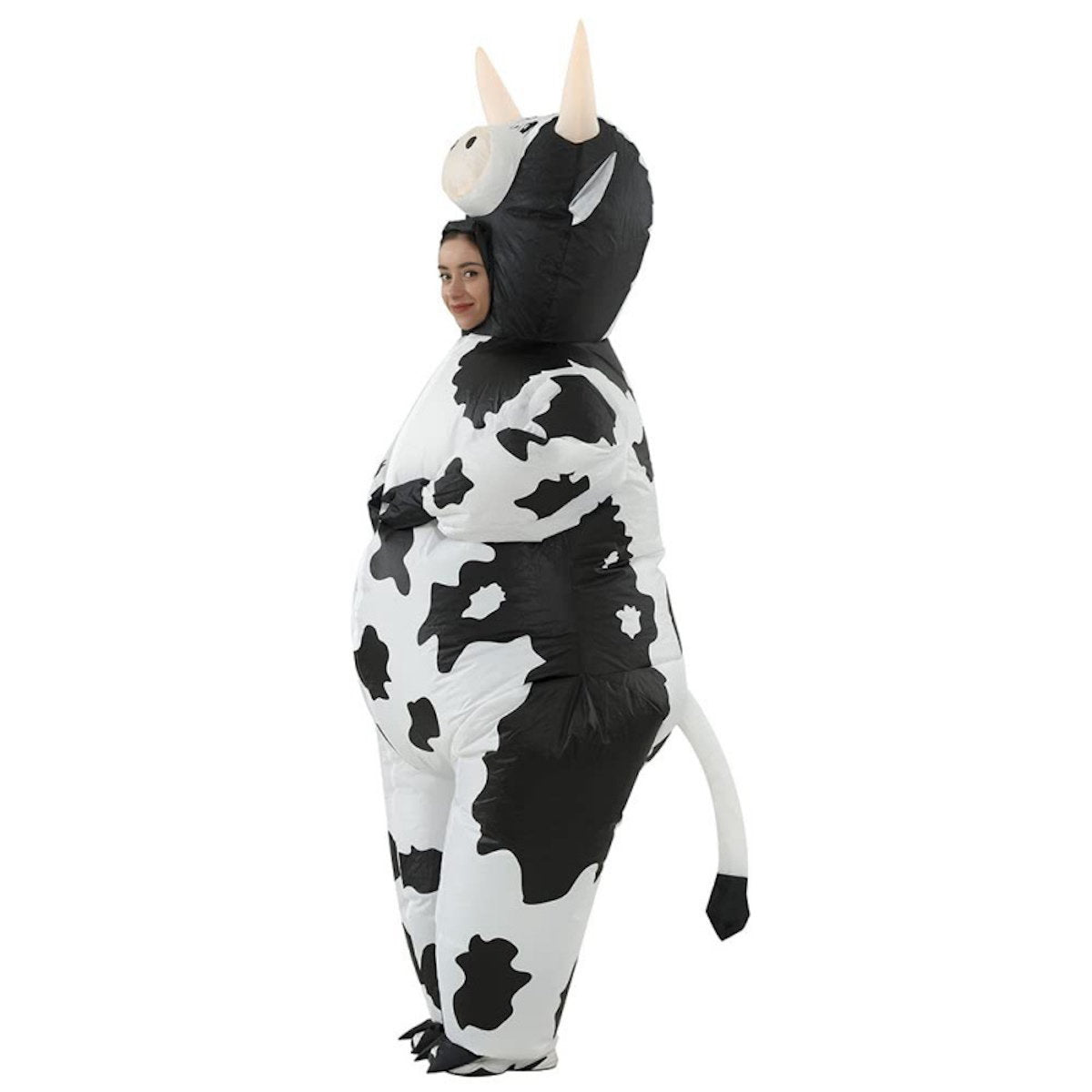 Teens and Adults Inflatable Cow Costume Riding Cow Suit - ChildAngle