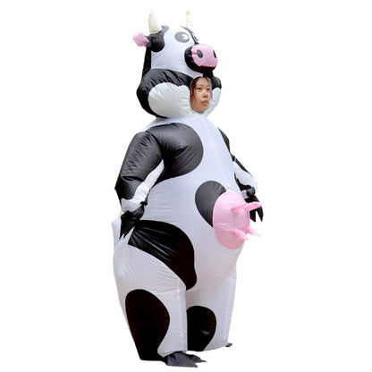 Teens and Adults Inflatable Cow Costume Riding Cow Suit - ChildAngle