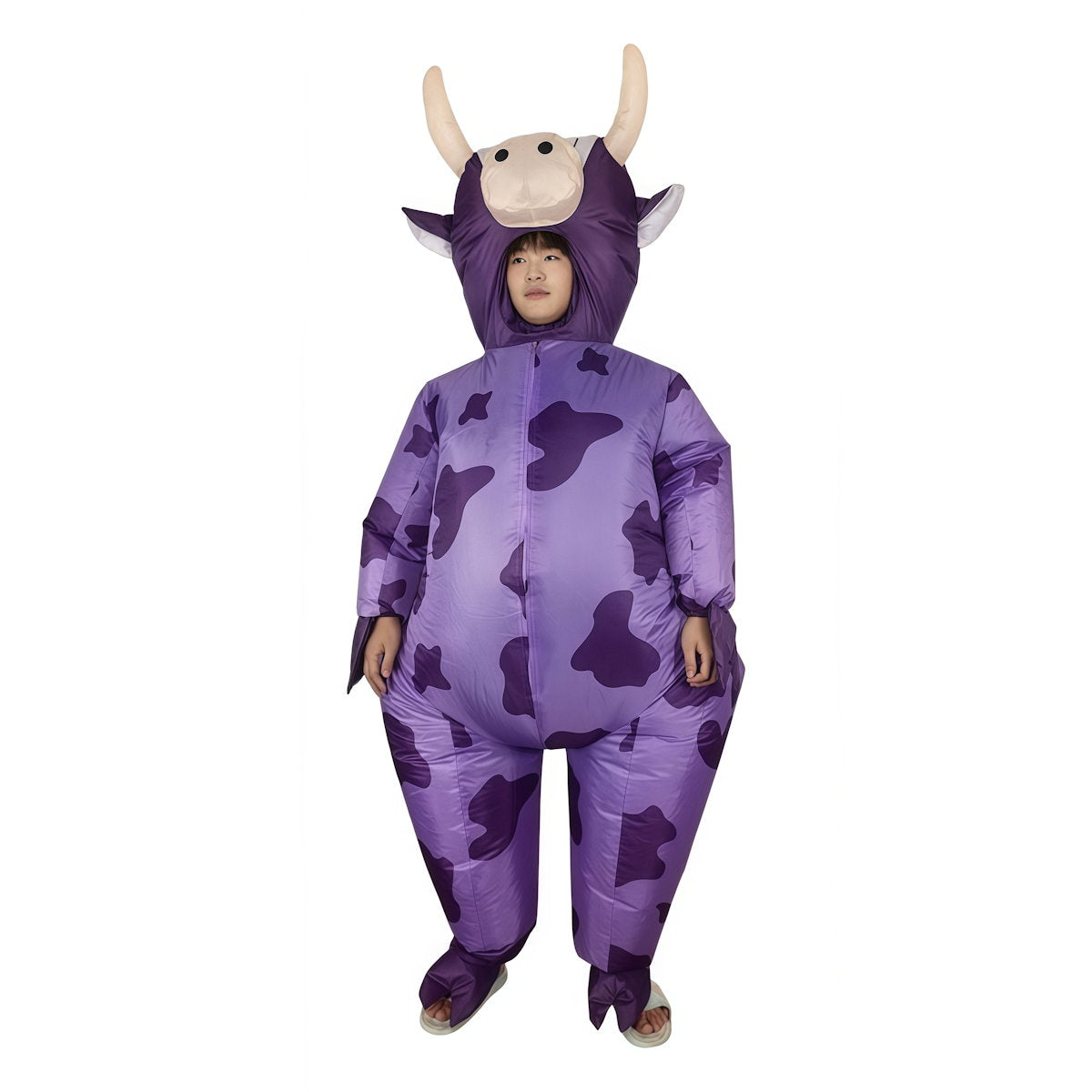 Teens and Adults Inflatable Cow Costume Riding Cow Suit - ChildAngle