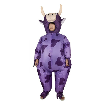 Teens and Adults Inflatable Cow Costume Riding Cow Suit - ChildAngle