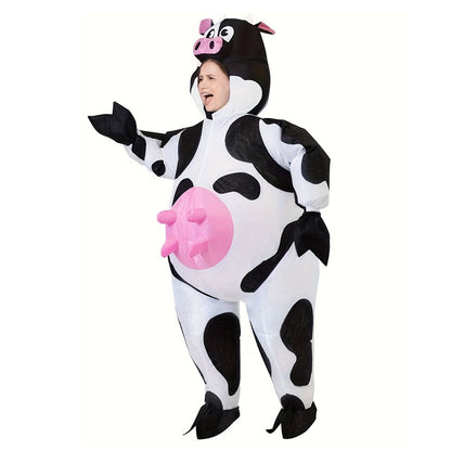 Teens and Adults Inflatable Cow Costume Riding Cow Suit - ChildAngle