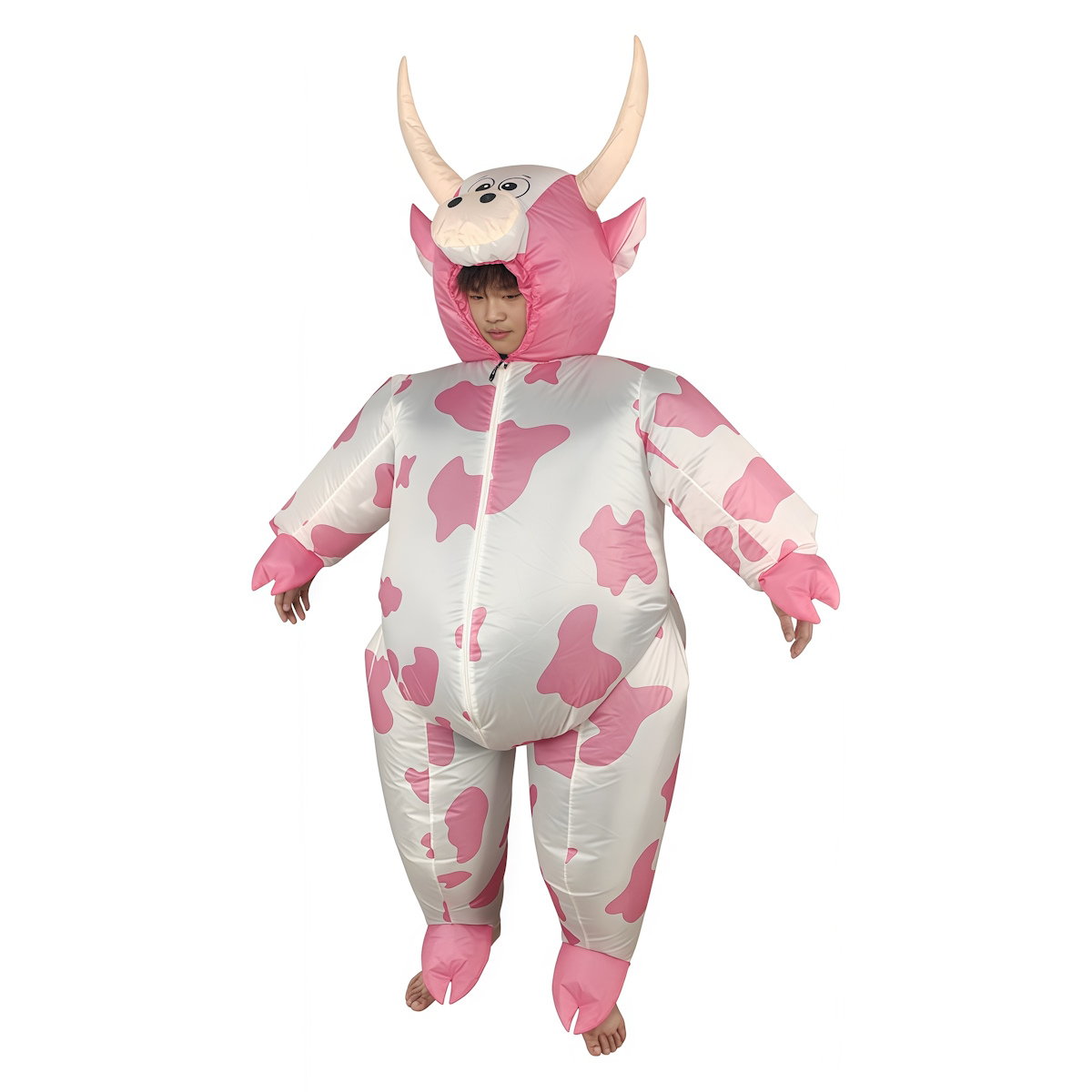 Teens and Adults Inflatable Cow Costume Riding Cow Suit - ChildAngle